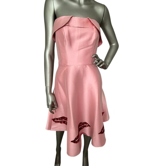 Sachin & Babi Levent Dress Rose Pink twill Midi Dress Pink Size 0 - Picture 5 of 16